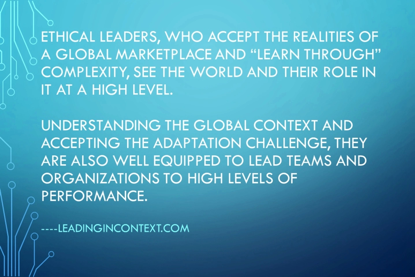 Ethical leadership development program